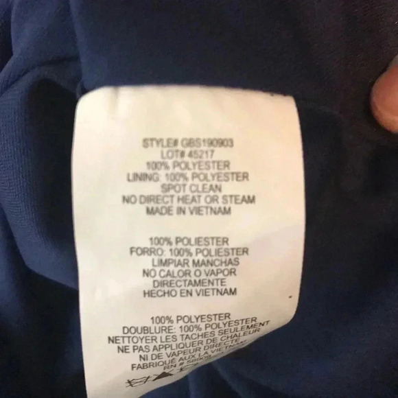 GIANNI BINI JR SZ 13 and SZ 11 NAVY/GOLD DRESS - Picture 12 of 12